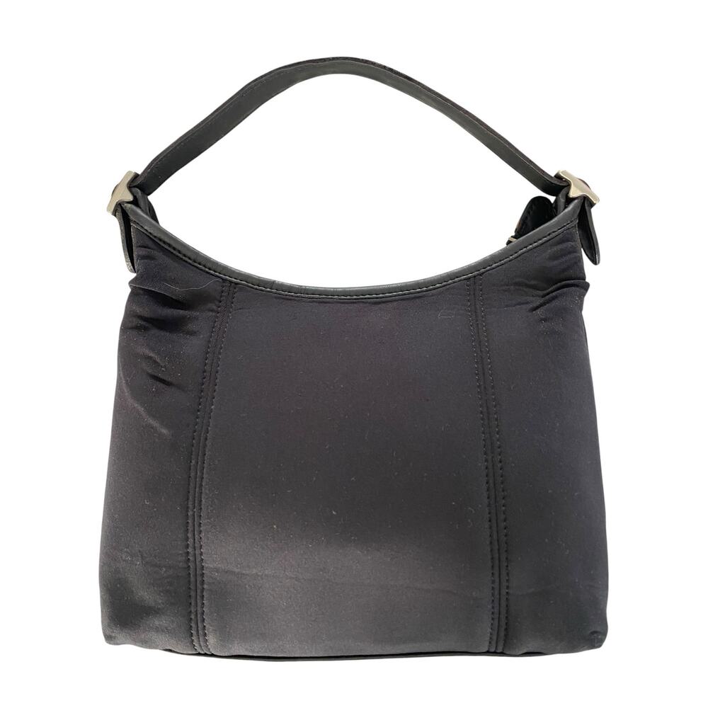 Coach Neo Crescent Shoulder Bag Hand Bag Black Neoprene Vintage Y2K 90s - Picture 2 of 16
